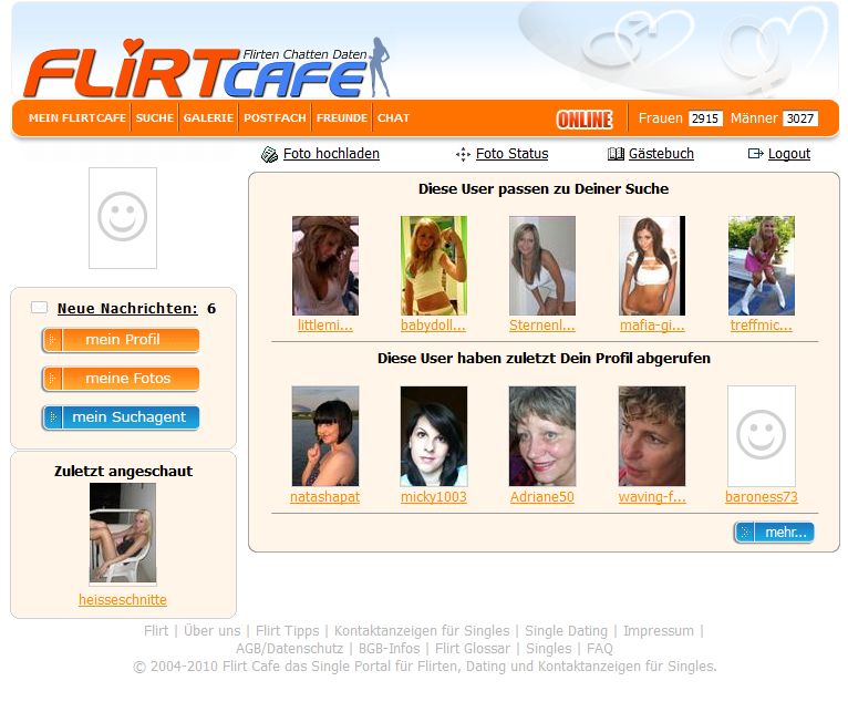 Flirtcafe kostenlos nachrichten